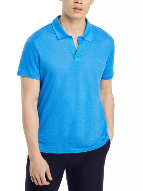 Vilebrequin Regular Fit Short Sleeve Linen Polo Shirt