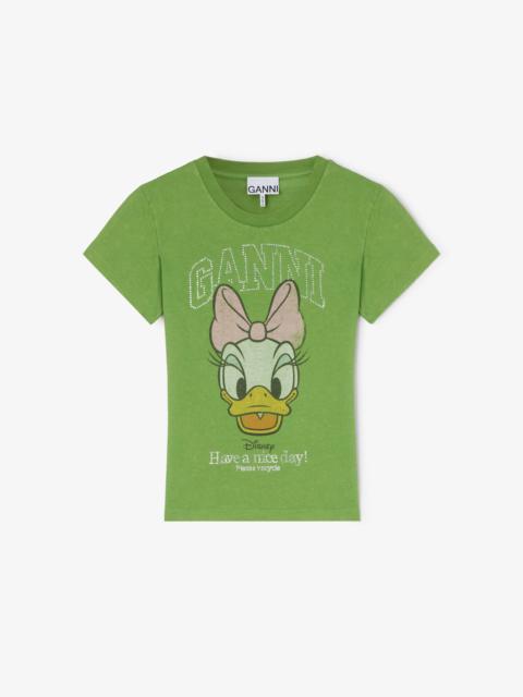 GANNI DAISY DUCK GREEN BABY FIT T-SHIRT