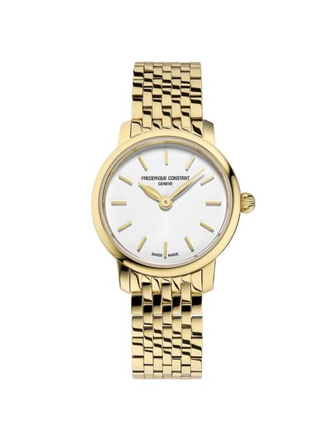 Other Designers Frederique Constant Classics Slimline Quartz White Dial Ladies Watch FC-200S5B
