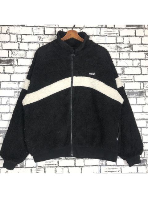 Vans Vintage Vans Of The Wall Sherpa Fleece Jacket Small Logo Zip