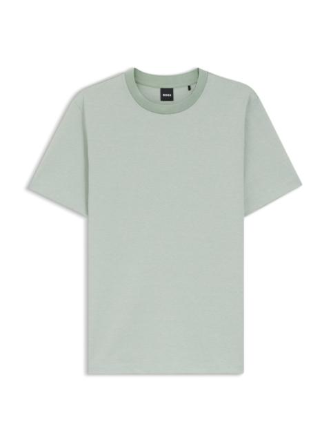 BOSS BUBBLE-STRUCTURE T-SHIRT IN COTTON