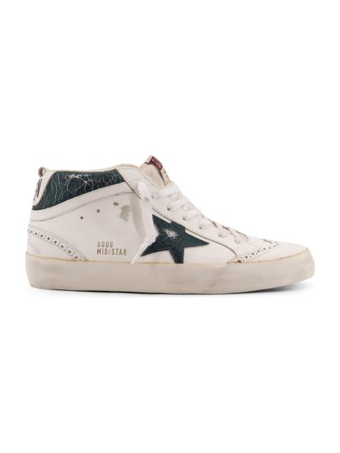 Mid Star Double Quarter High-top Leather Sneakers