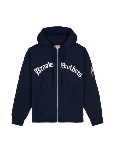 BRAIN DEAD Brooks Brothers California Zip Hoodie - Navy