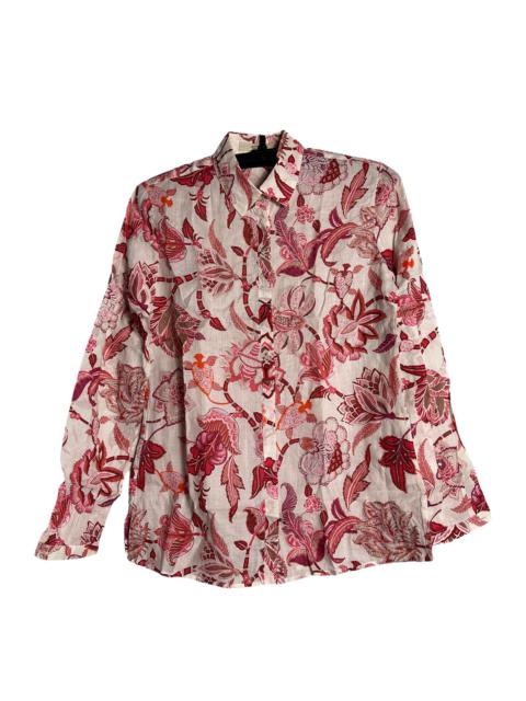 🔥RARE🔥Vintage Etro Floral OVP Ramie Button Up Shirt