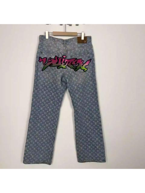 Louis Vuitton LOUIS VUITTON GRAFFITI MONOGRAM JEANS