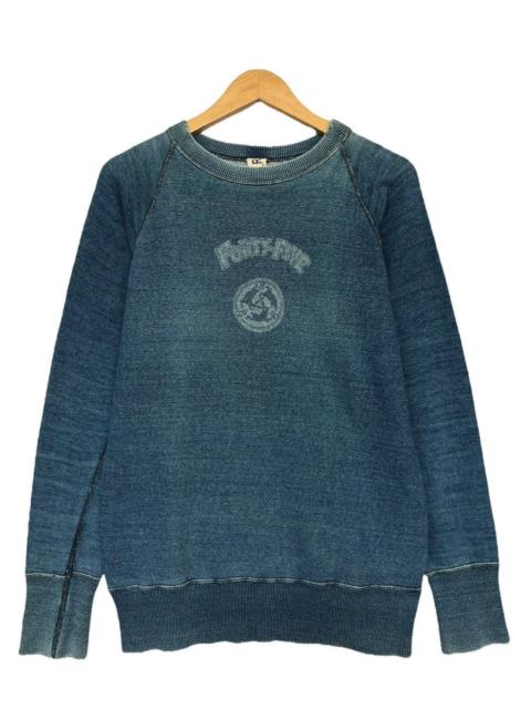 Vintage 45rpm Distressed Blue Sunfaded Sweatshirt