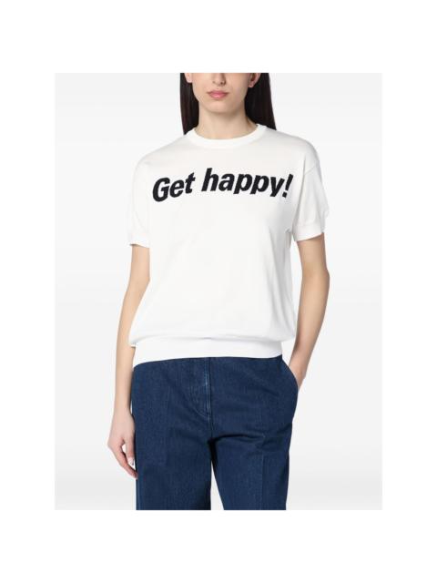 Moschino short-sleeve slogan T-shirt