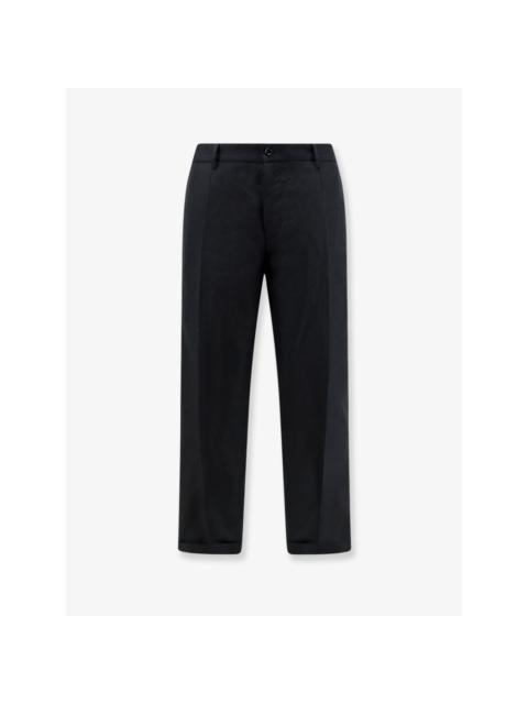 Dolce & Gabbana DOLCE & GABBANA Black Linen Trousers New & Authentic (Men's