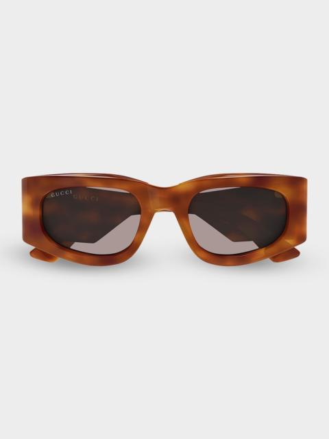 GUCCI ssima 51mm Rectangular Sunglasses