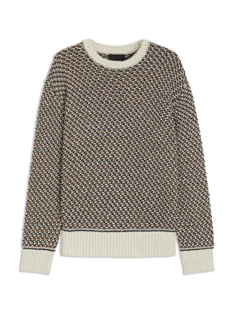 BOSS COTTON SWEATER WITH RICH KNITTED STRUCTURE