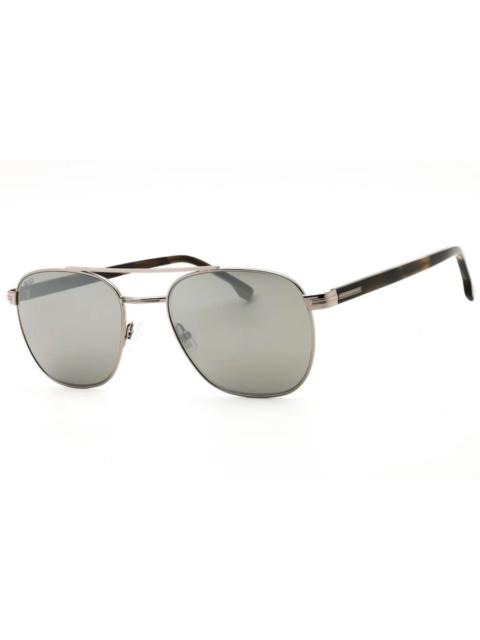Other Designers Hugo Boss Silver Pilot Men's Sunglasses BOSS 1723/S 0XYG/T4 56