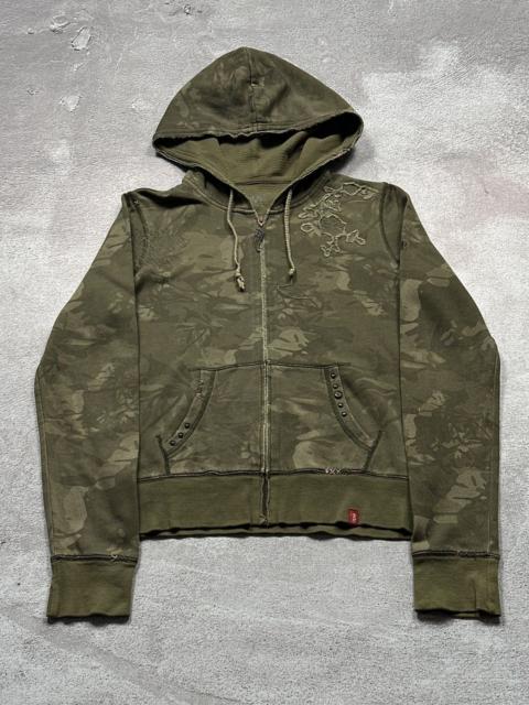 Other Designers Le Grande Bleu (L.G.B.) - Y2K LGB IfSixWasNine Style Studded Avant Garde Zip Hoodie