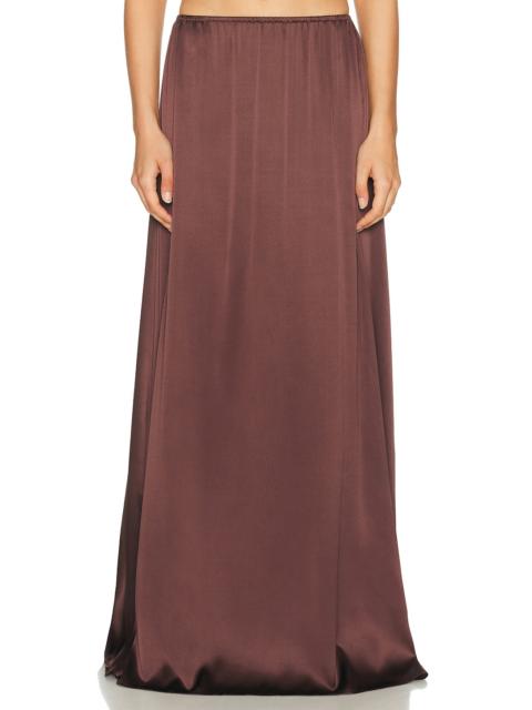 HELSA The Silk Charmeuse Maxi Skirt