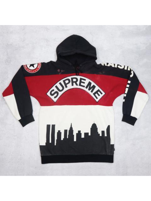 Supreme SUPREME RUN DMC RAISING HELL Multi Color Block Big Logo Sweater Sweatshirt Hoodie