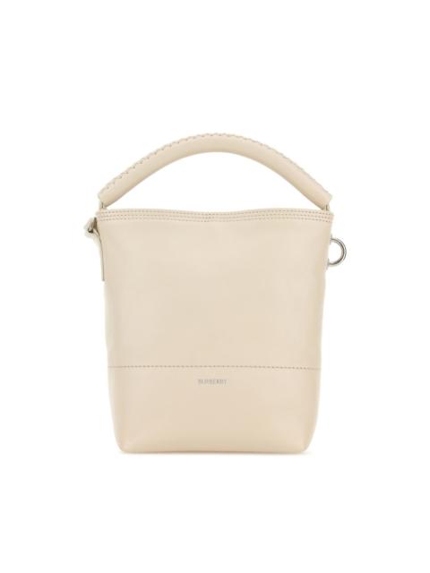 Burberry BURBERRY Ivory Leather Top Handle Bag New & Authentic