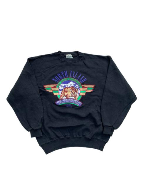 Other Designers Vintage Hokkaido Bear Embroidery Souvenir Sweatshirt