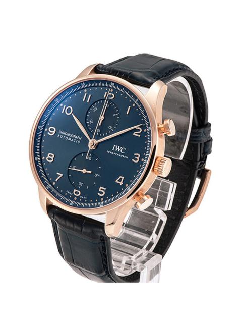 IWC Schaffhausen IWC Portugieser Chronograph Boutique Automatic Blue Dial Men's Watch IW371614