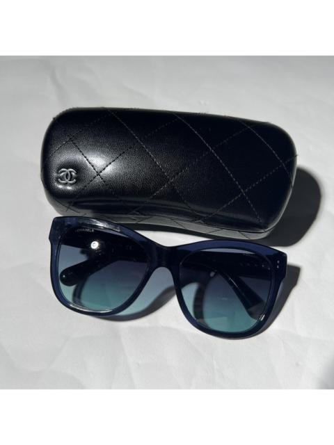 CHANEL Chanel Women's Blue and Silver Sunglasses