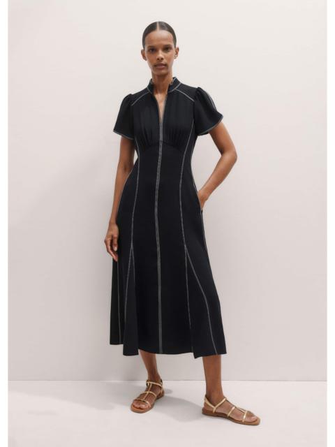 ME+EM Topstitch Midi Dress
