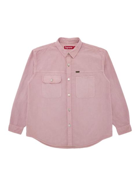 Supreme Supreme Washed Corduroy Shirt 'Dusty Pink'
