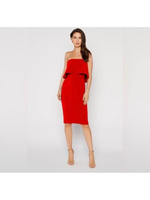 Other Designers NWT LIKELY Strapless Ruffle Driggs Dress in Scarlet
Red Sz 8 $178