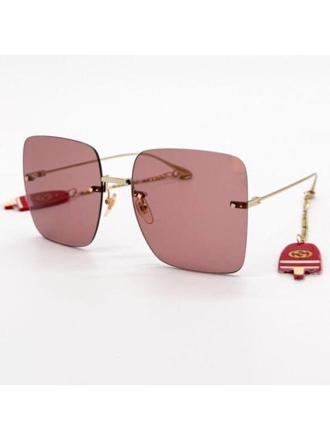 GUCCI NEW GUCCI SUNGLASSES GG1147S 005 GOLD/PINK WOMEN EYEWEAR