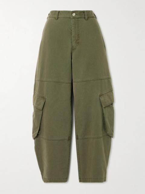 FRAME The Bubble High-rise Barrel-leg Jeans