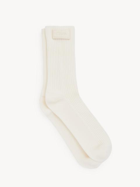 Chloé THE CHLOÉ SIGNATURE SOCKS IN WOOL KNIT