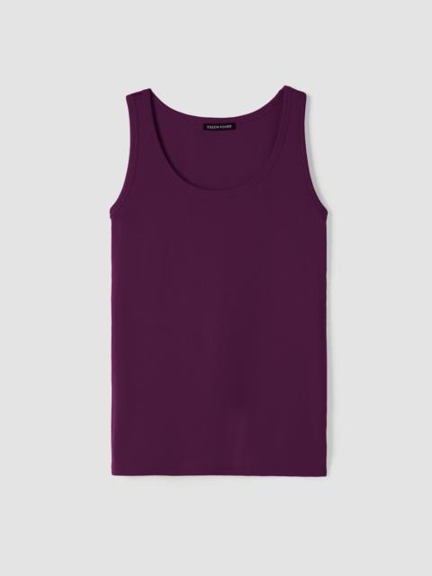 EILEEN FISHER Organic Cotton Stretch Rib Slim Tank