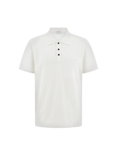 FERRAGAMO Ferragamo White Polo Shirts Men