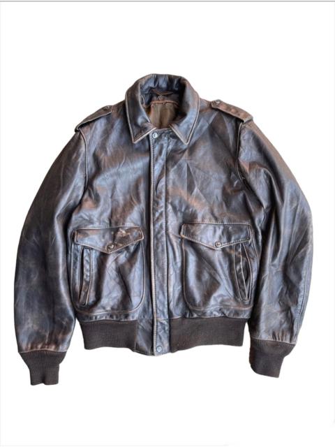 Other Designers Schott × Vintage - True vintage Schott 80s Aviator Patina Leather Jacket