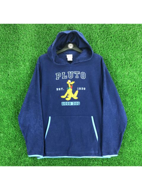 Other Designers Disney - Disney Pluto Embroidered Fleece Sweater Hoodie