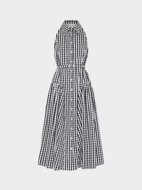 MILLY Maxine Gingham Midi Dress
