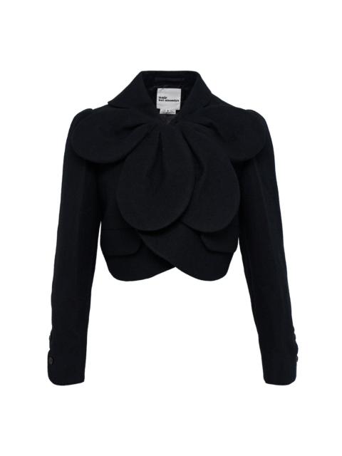 Noir Kei Ninomiya Herringbone Pattern Wool Mille Jacket