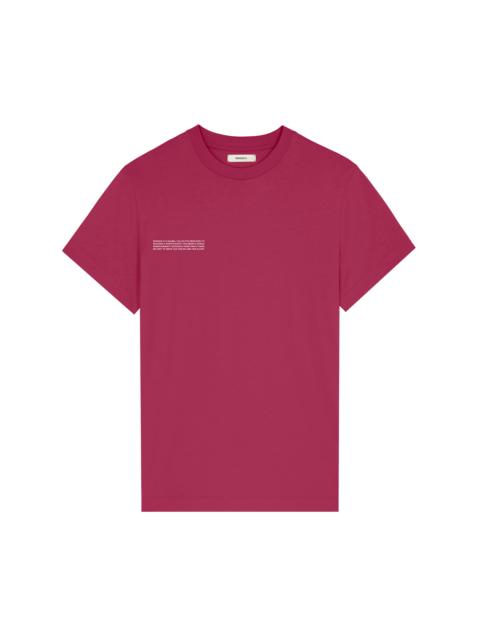 PANGAIA Womens 365 Midweight T-Shirt - Milkyway Maroon