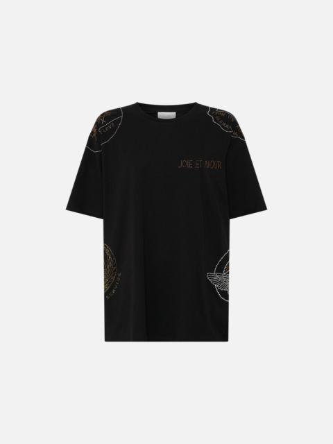 CAMILLA OVERSIZED BAND TEE - BLACK