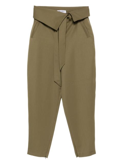 THE ATTICO wrap-front belted trousers