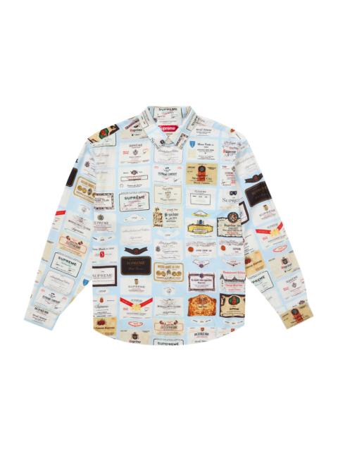 Supreme Supreme Label Shirt Light Blue