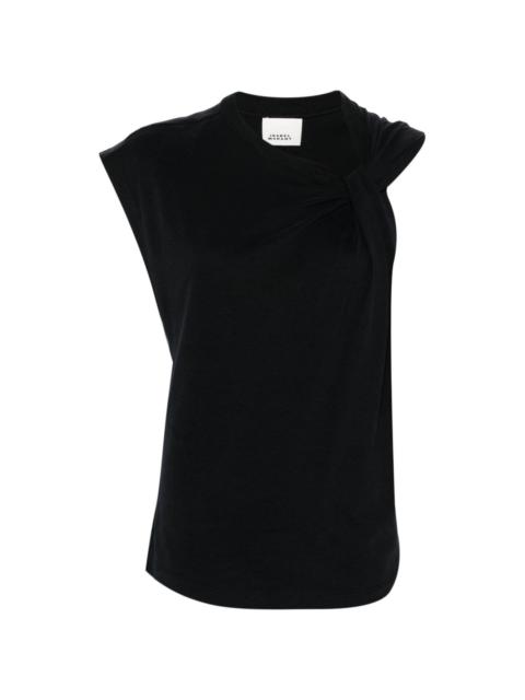 Isabel Marant asymmetric organic cotton T-shirt