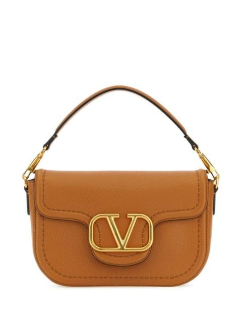 Valentino Garavani Woman Camel Leather Alltime Shoulder Bag