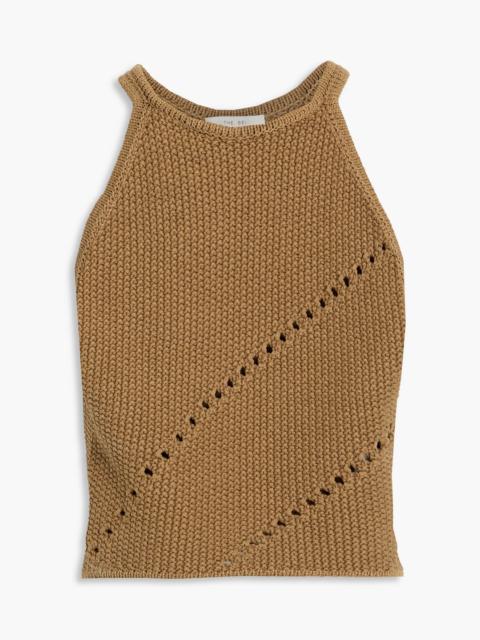 THE SEI Crocheted cotton-blend top