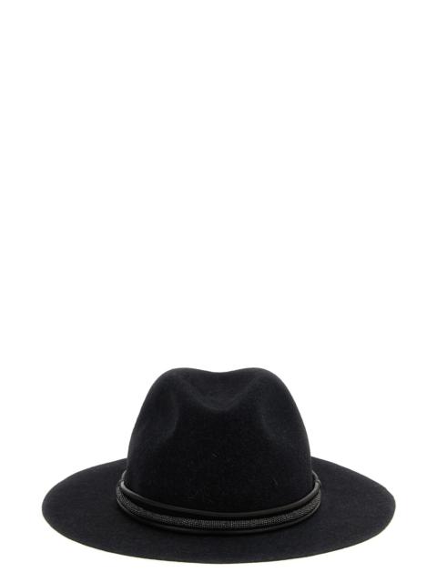 Brunello Cucinelli Jewel leather hat