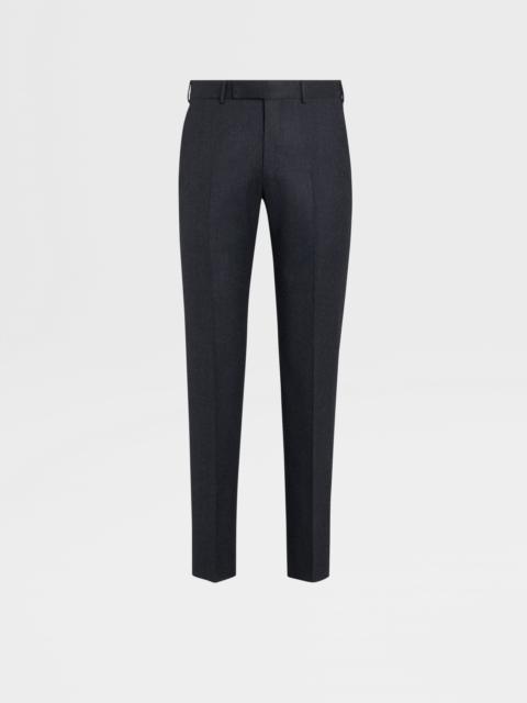ZEGNA DARK GREY WOOL PANTS