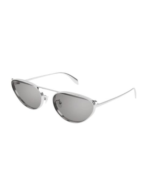 Alexander McQueen Alexander McQueen Ladies Black Cat Eye Sunglasses AM0424S 004