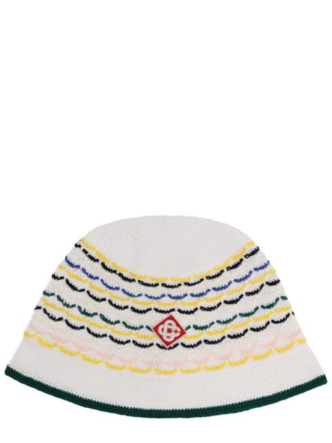 CASABLANCA COTTON KNIT HAT WITH LOGO