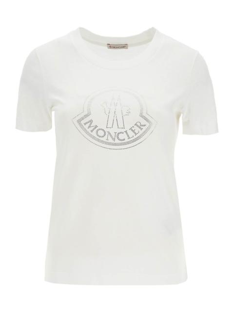 Moncler "LOGO RHINESTONE T-SHIRT