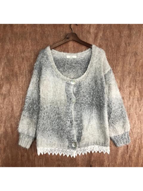Other Designers Homespun Knitwear - Ciqueto Ikka Grey Mohair Shag Shaggy Knitwear #c531