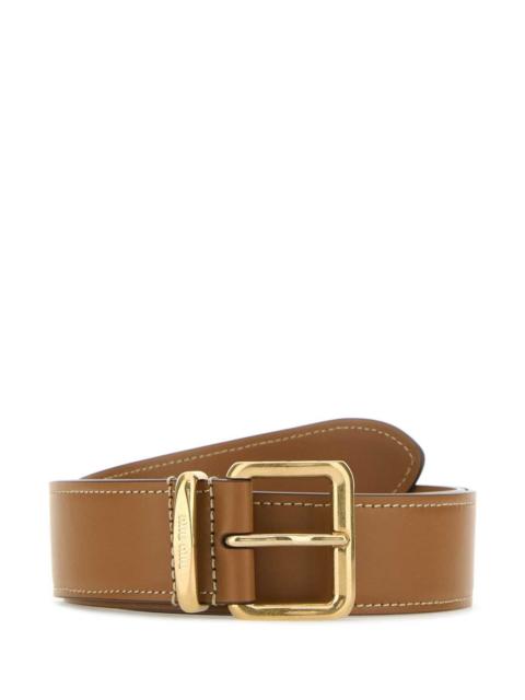 Miu Miu Miu Miu Women Caramel Leather Belt