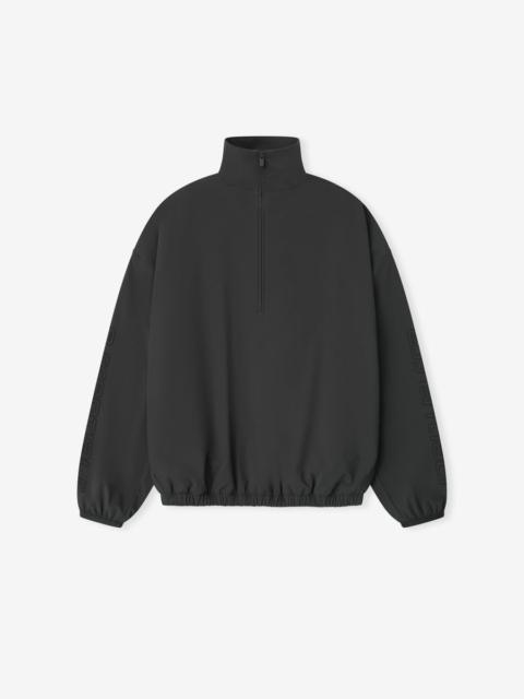 ESSENTIALS Womens Nylon Half Zip Track Jacket