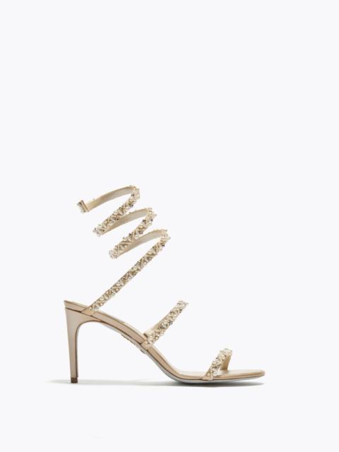 RENE CAOVILLA GOLDEN HONEY SANDAL 80